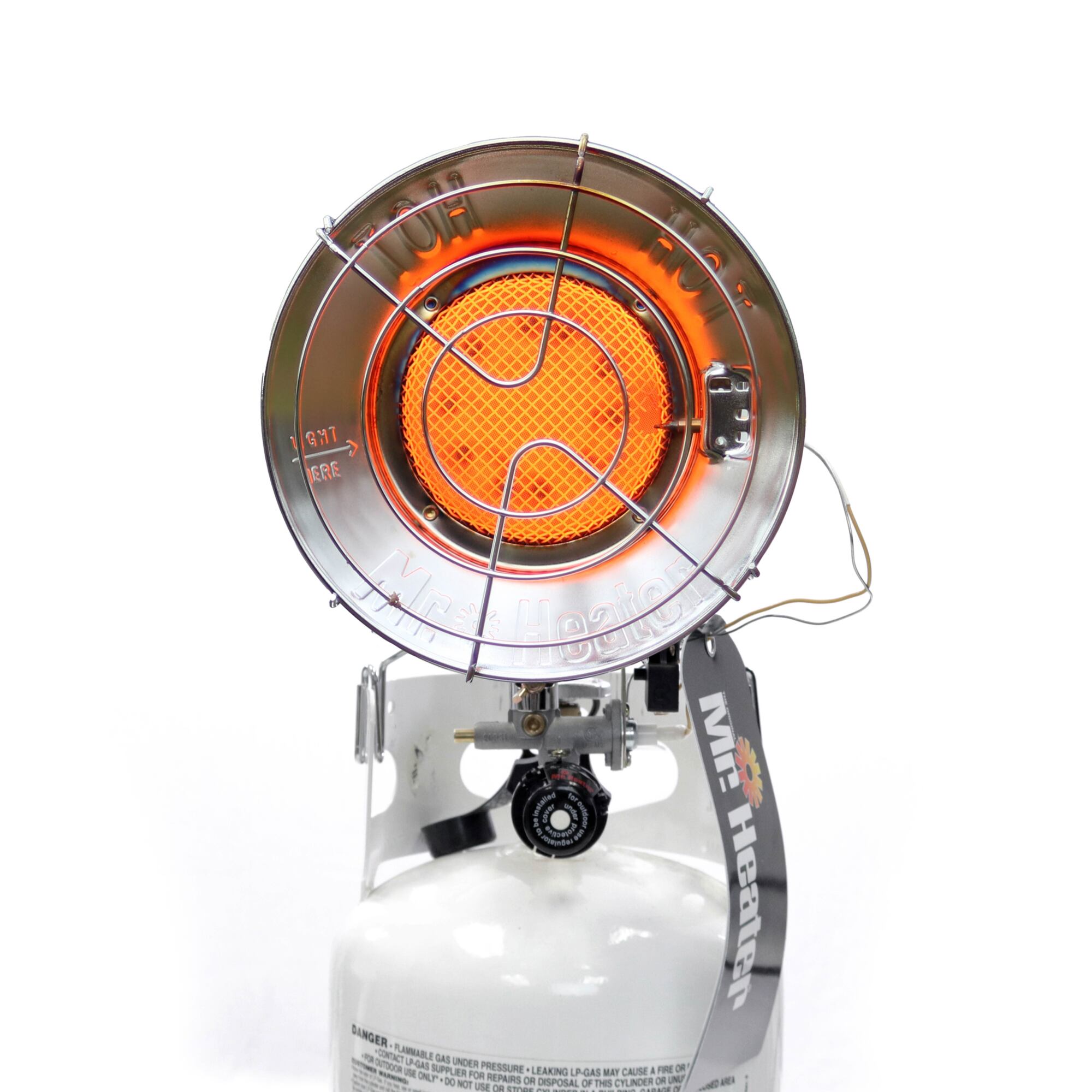 Mr. Heater Tank-Top Propane Heater, Single Burner, 15,000 BTU, Model# MH15T